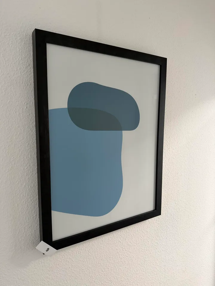 Bild mit Holzrahmen